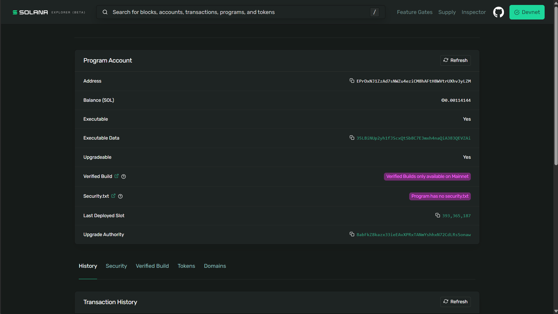 Week 2.2: Escrow screenshot